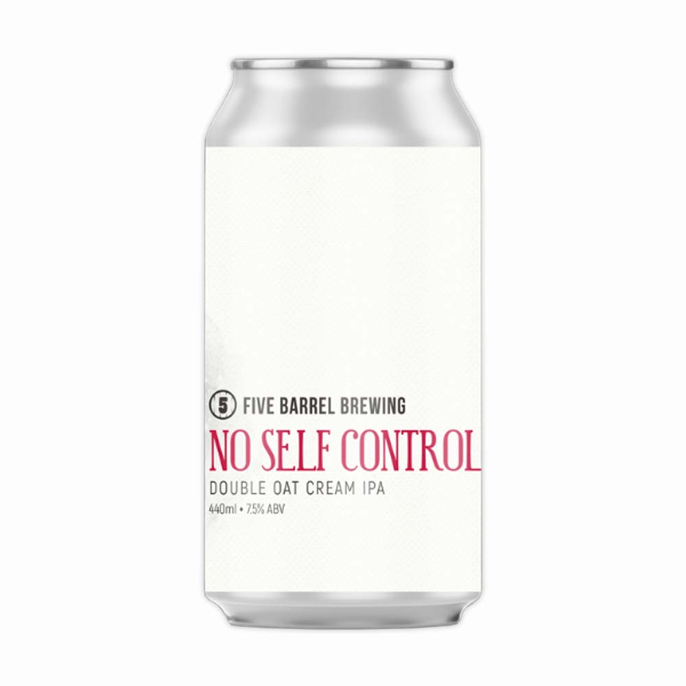 Five Barrel Brewing - No Self Control Oat Cream Double IPA
