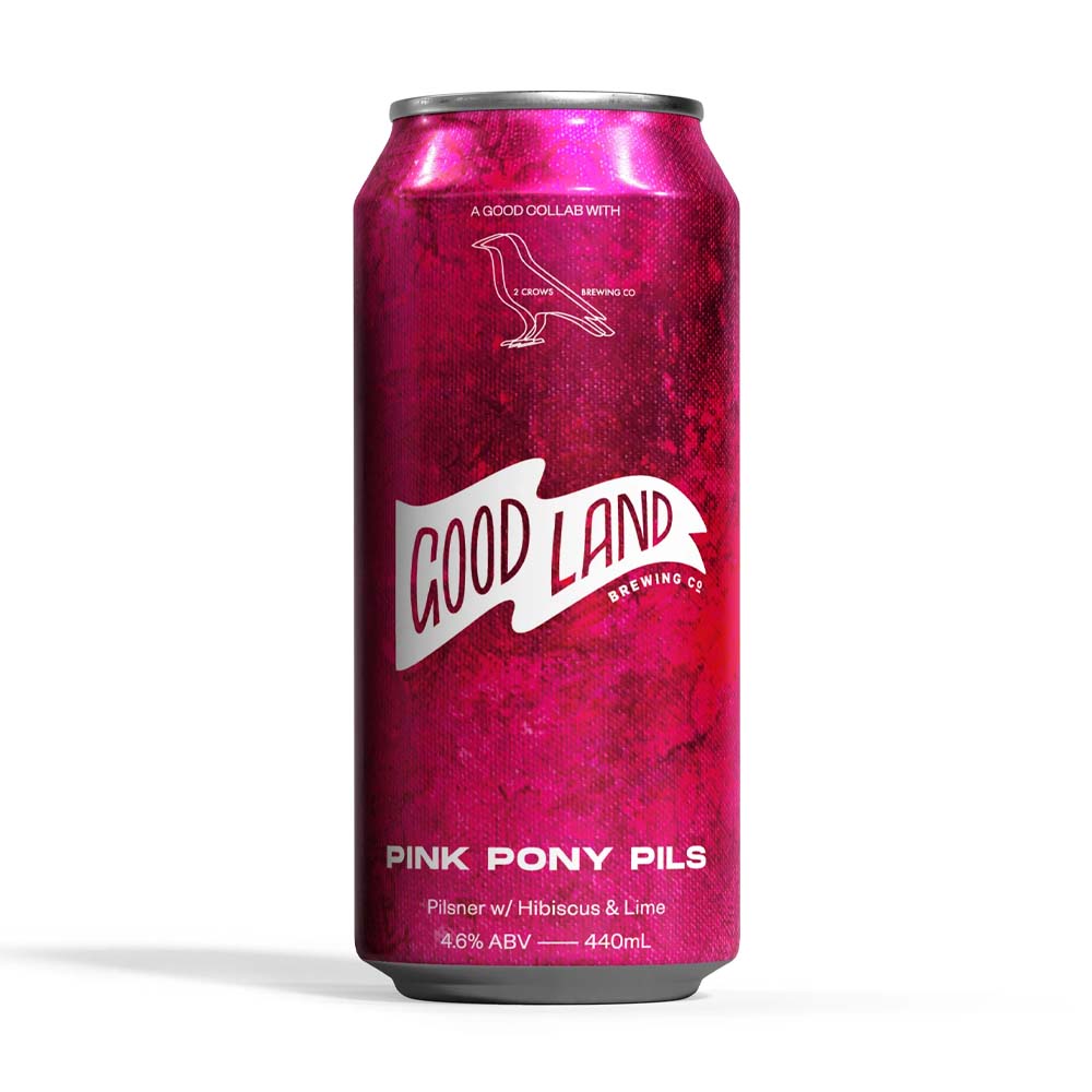 Good Land Brewing x 2 Crows Brewing - Pink Pony Pils
