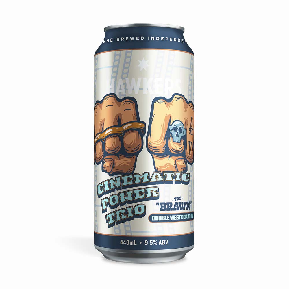 Hawkers Beer - Cinematic Power Trio - The Brawn West Coast Double IPA