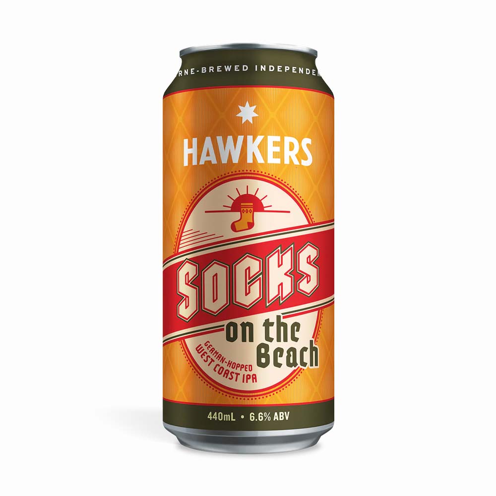 Hawkers Beer - Socks on the Beach German-Hopped West Coast IPA