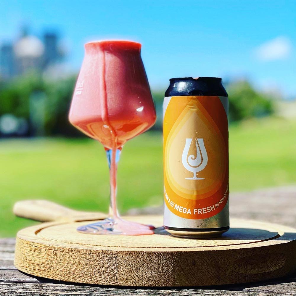Juicy Brewing Co - Mega Fresh - MBPM Mango Blackberry Peach Marshmallow Smoothie Sour Ale - AIR FREIGHTED packaged 02.11.2023