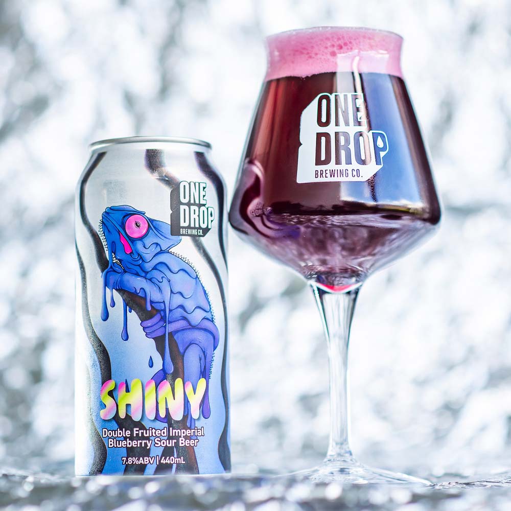 One Drop Brewing - Shiny Double Fruited Blueberry Imperial Sour