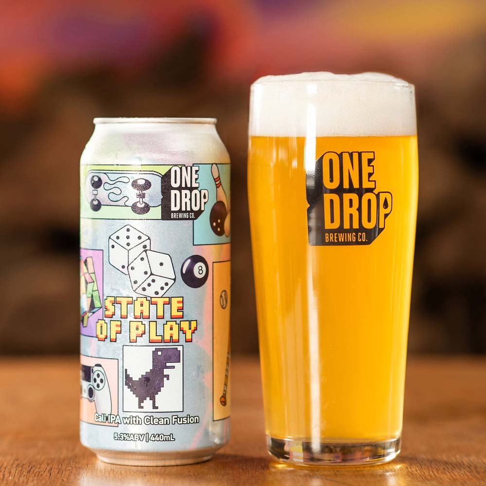 One Drop Brewing - State of Play Cali IPA with Clean Fusion