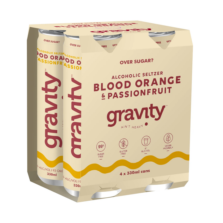 Gravity - Blood Orange & Passionfruit Seltzer 4-PACK