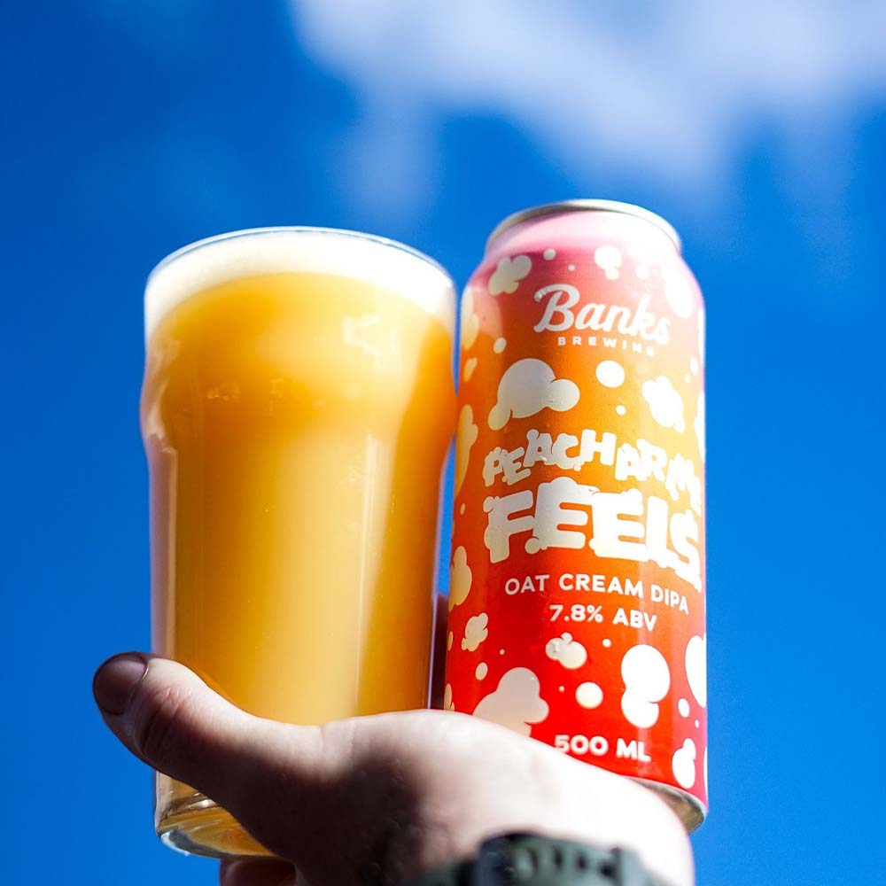 Banks Brewing - PEACHARINE Feels DDH Oat Cream Double IPA