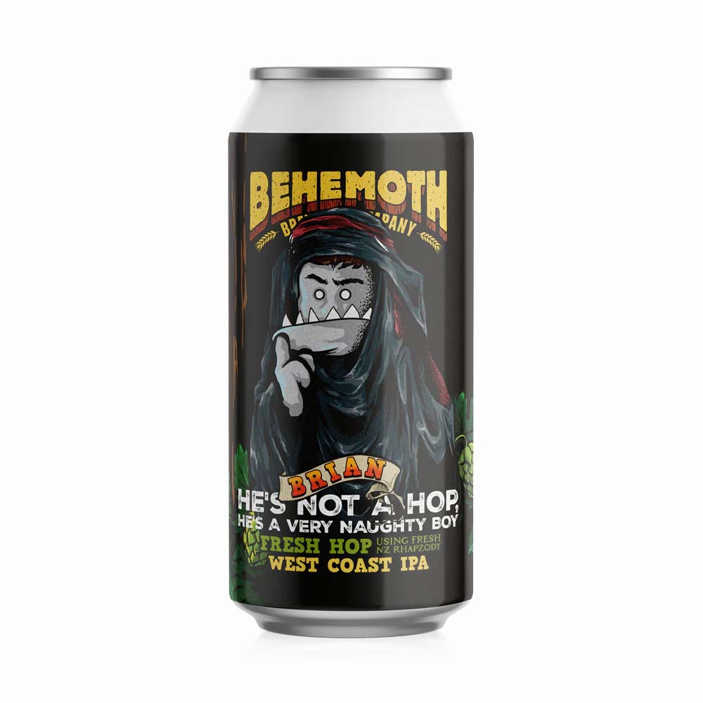 Behemoth Brewing - Brian: He's Not A Hop, He's a Very Naughty Boy  Fresh Hop West Coast IPA (Copy)