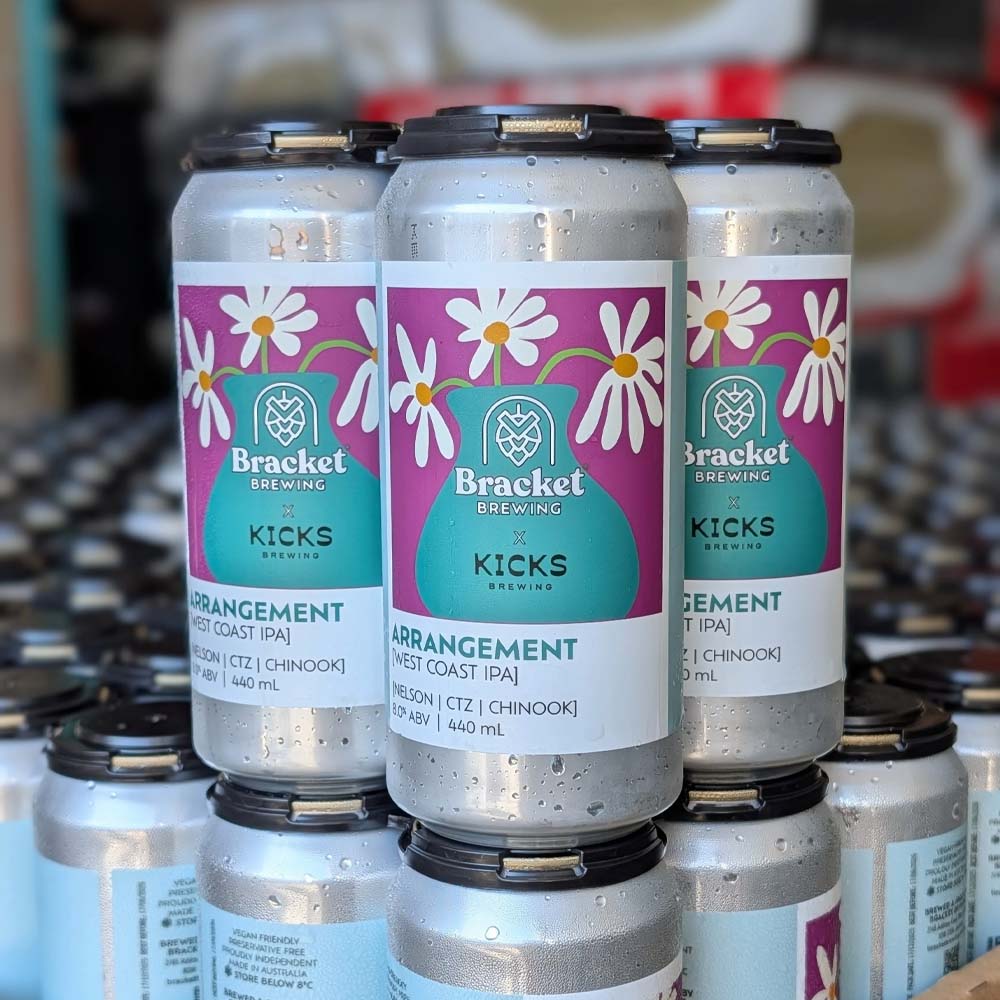 Bracket Brewing x Kicks Brewing - Arrangement West Coast Double IPA
