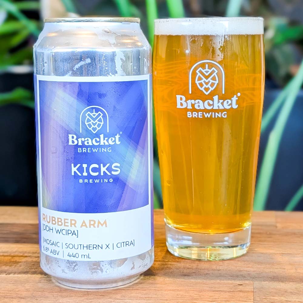 Bracket Brewing x Kicks - Rubber Arm DDH West Coast IPA