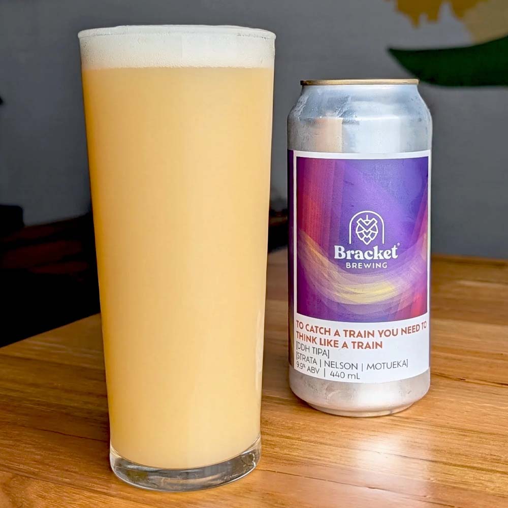 Bracket Brewing - To Catch a Train You Need To Think Like a Train DDH Hazy Triple IPA