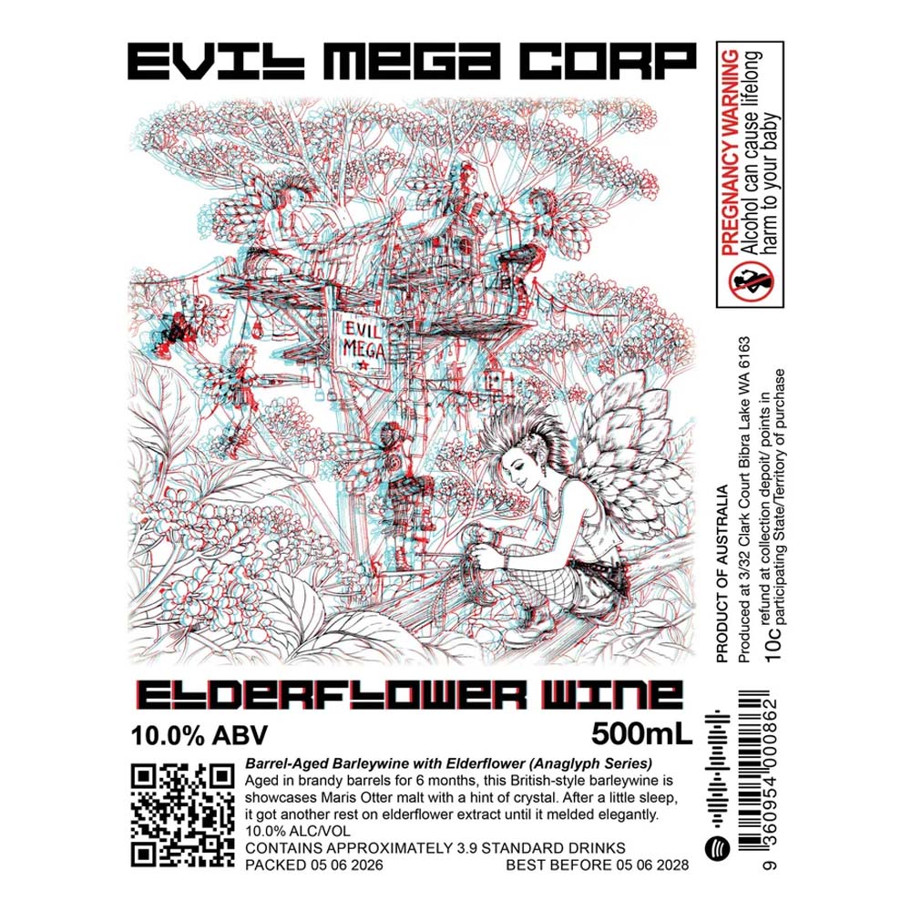 Evil Mega Corporation - Elderflower Wine Barrel-Aged Barleywine
