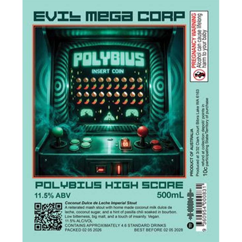Evil Mega Corporation - Polybius High Score Imperial Stout