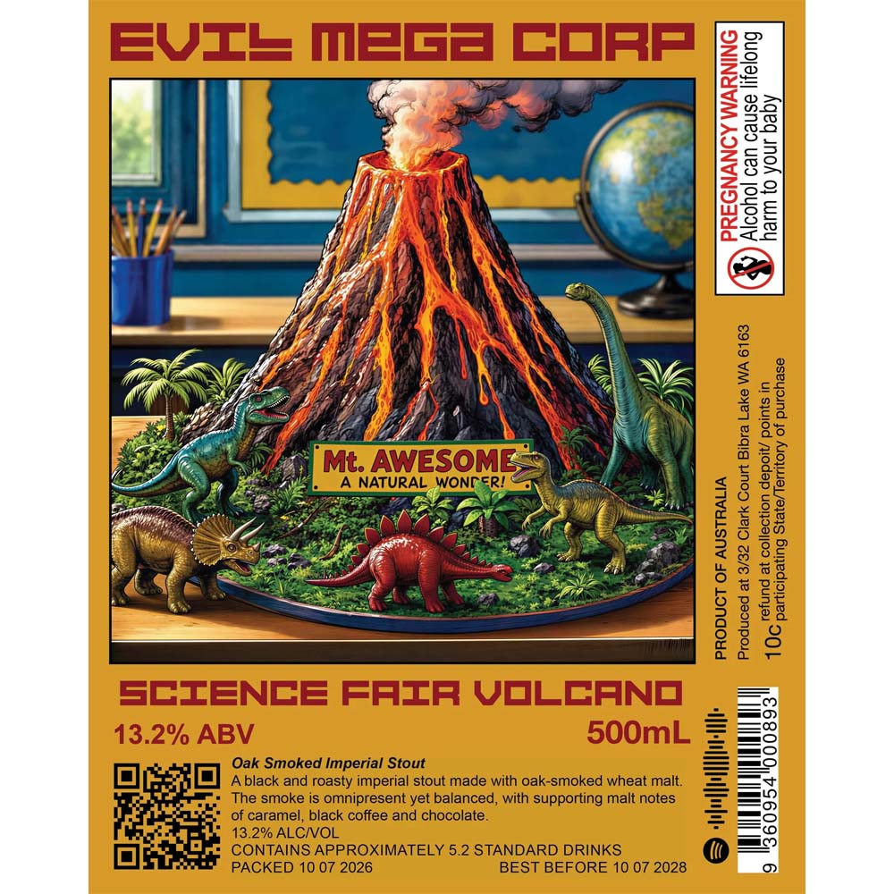 Evil Mega Corporation - Science Fair Volcano Imperial Stout