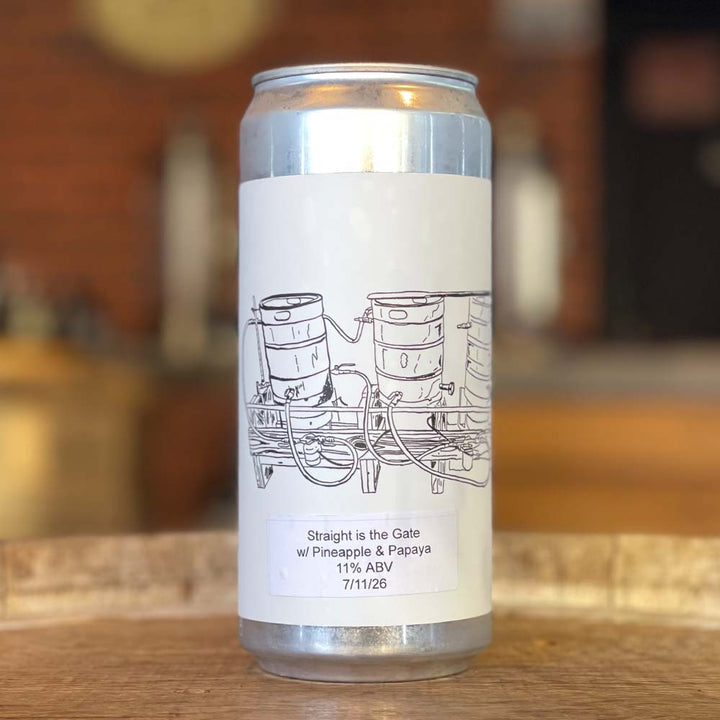 Fidens - Straight is the Gate with Pineapple & Papaya TIPA 950ml crowler PACKAGED 11.07.2026
