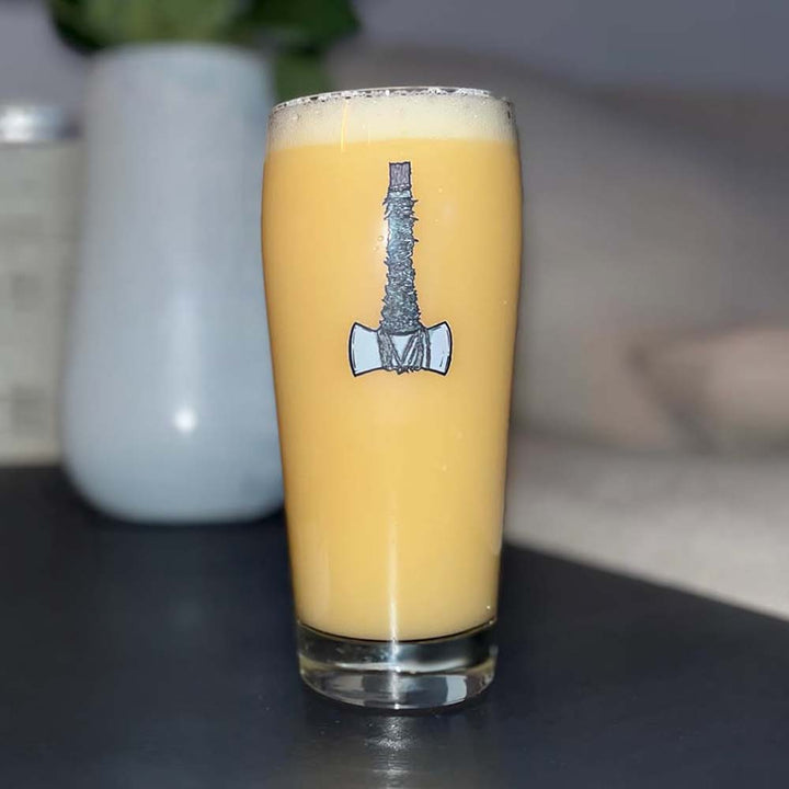 Fidens AXE two sided printed glass 330ml