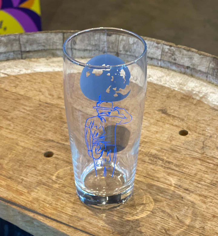 Fidens MOON two sided printed glass 330ml