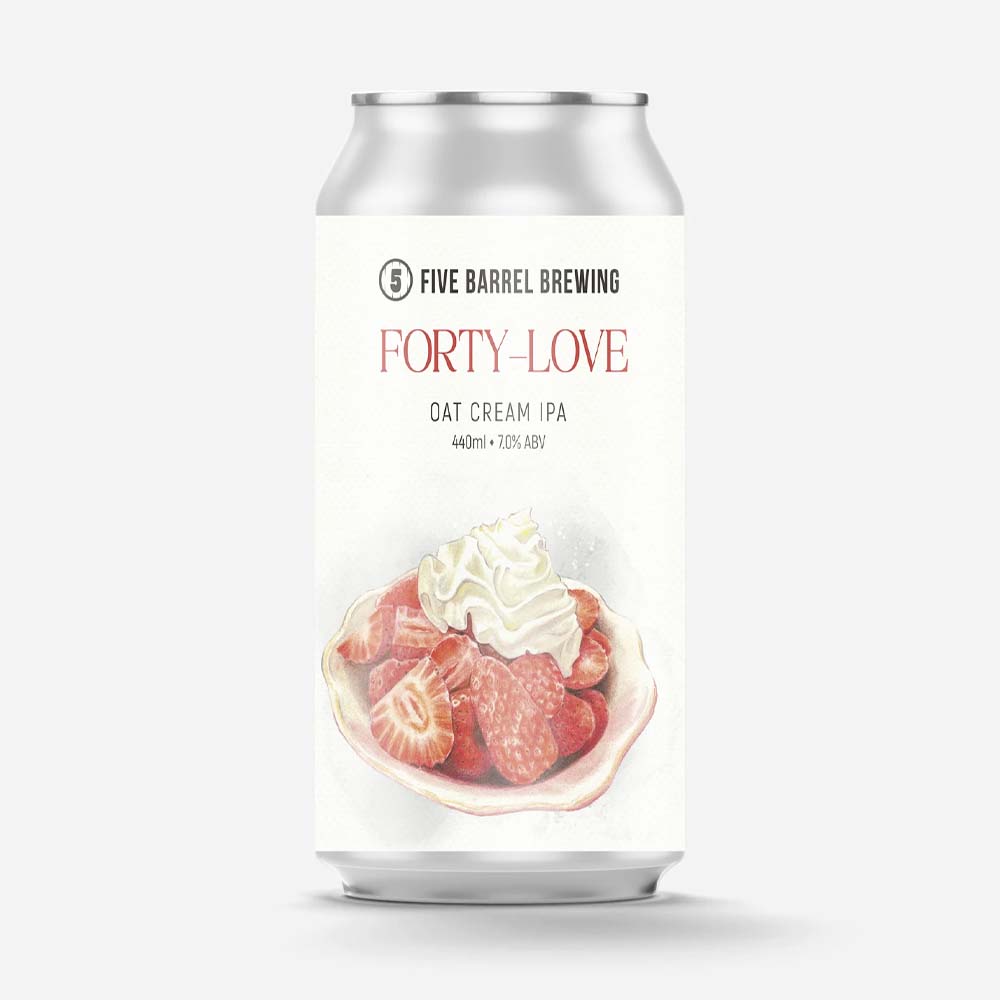 Five Barrel Brewing - Forty Love Oat Cream IPA