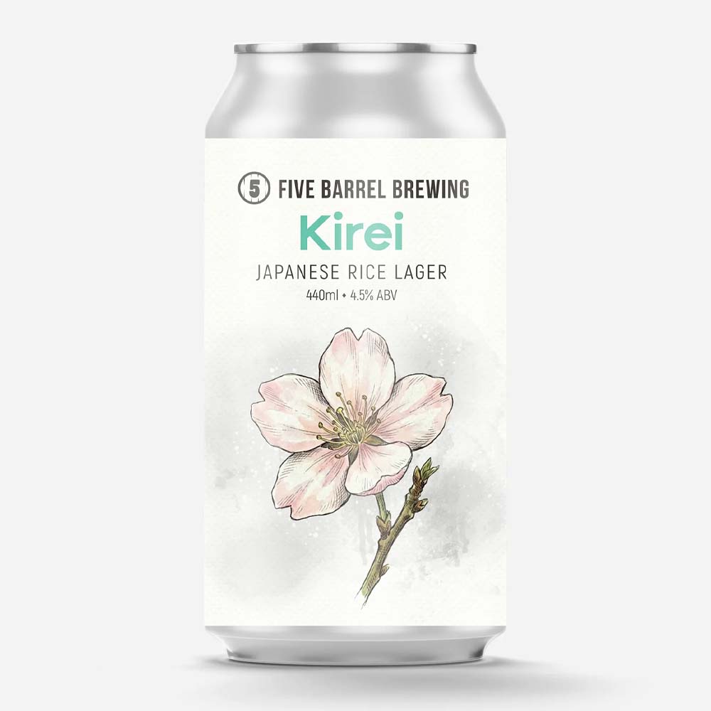 Five Barrel Brewing - Kirei Japanese Rice Lager