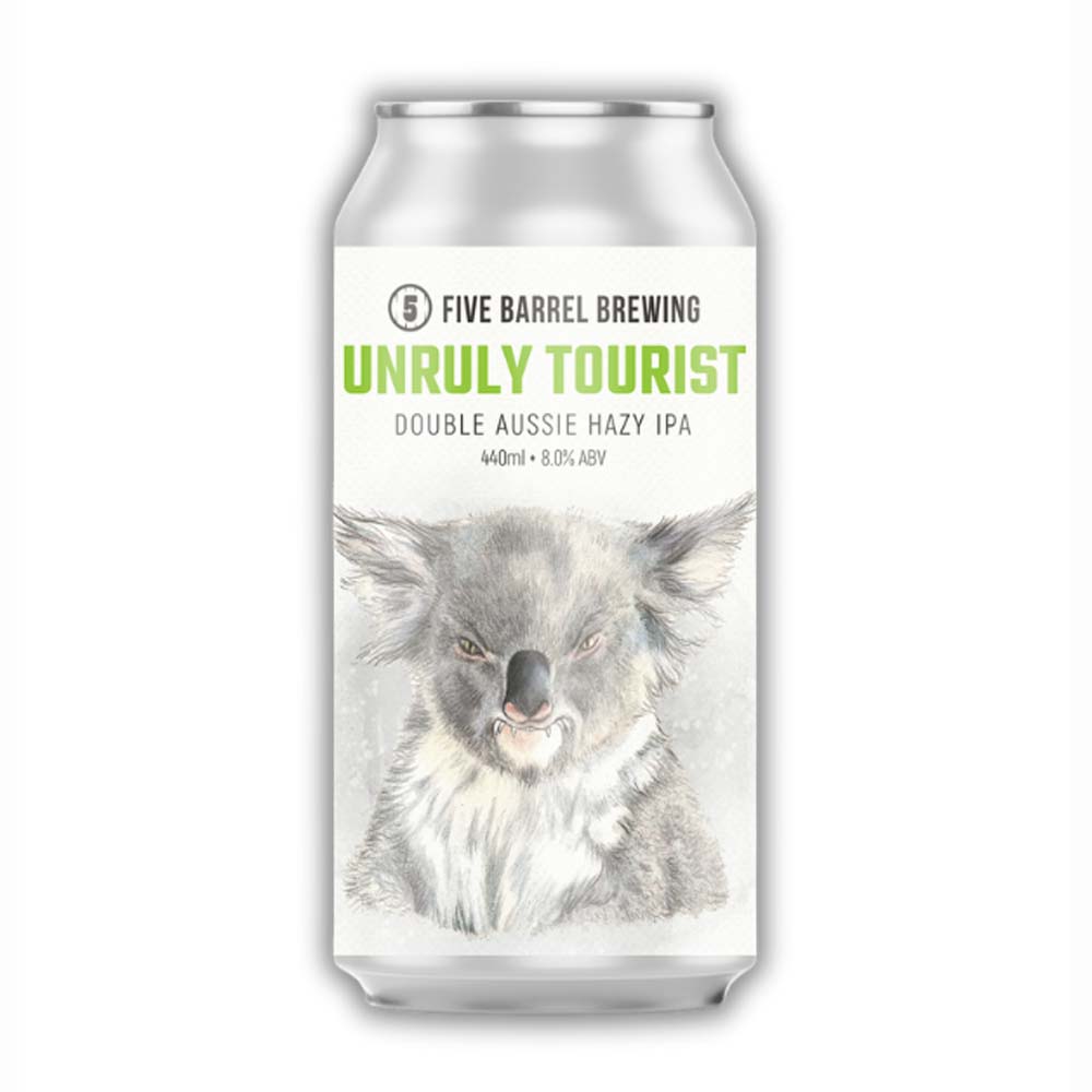 Five Barrel Brewing - Unruly Tourist Hazy Double IPA