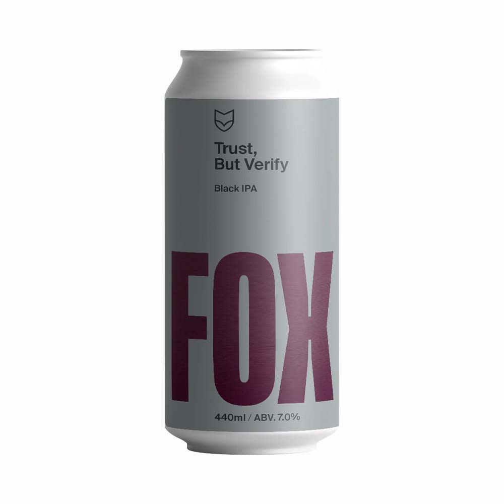 Fox Friday Craft Brewery - Trust, But Verify Black IPA