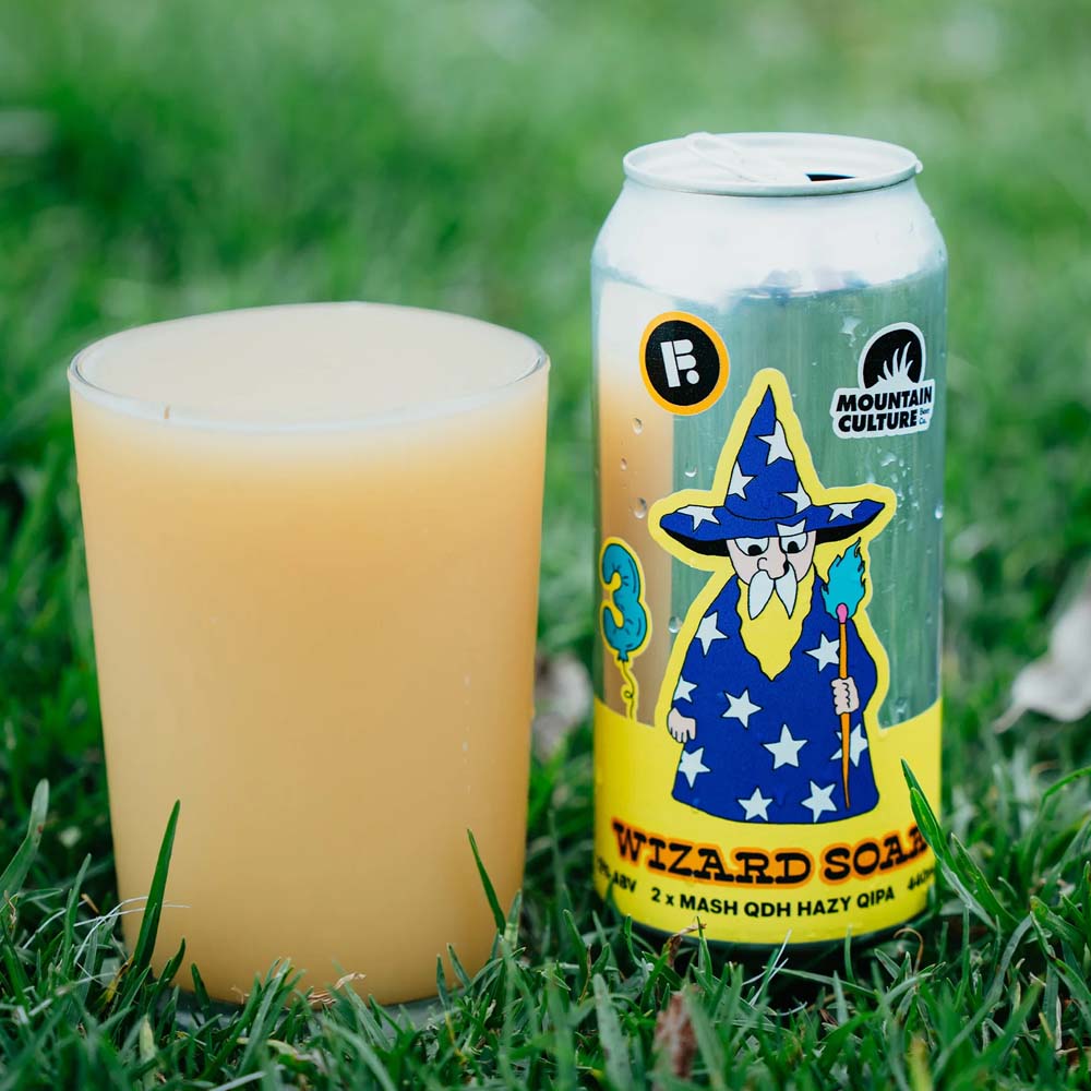 Future Brewing x Mountain Culture - Wizard Soak - 2 x Mash QDH Hazy Quadruple IPA