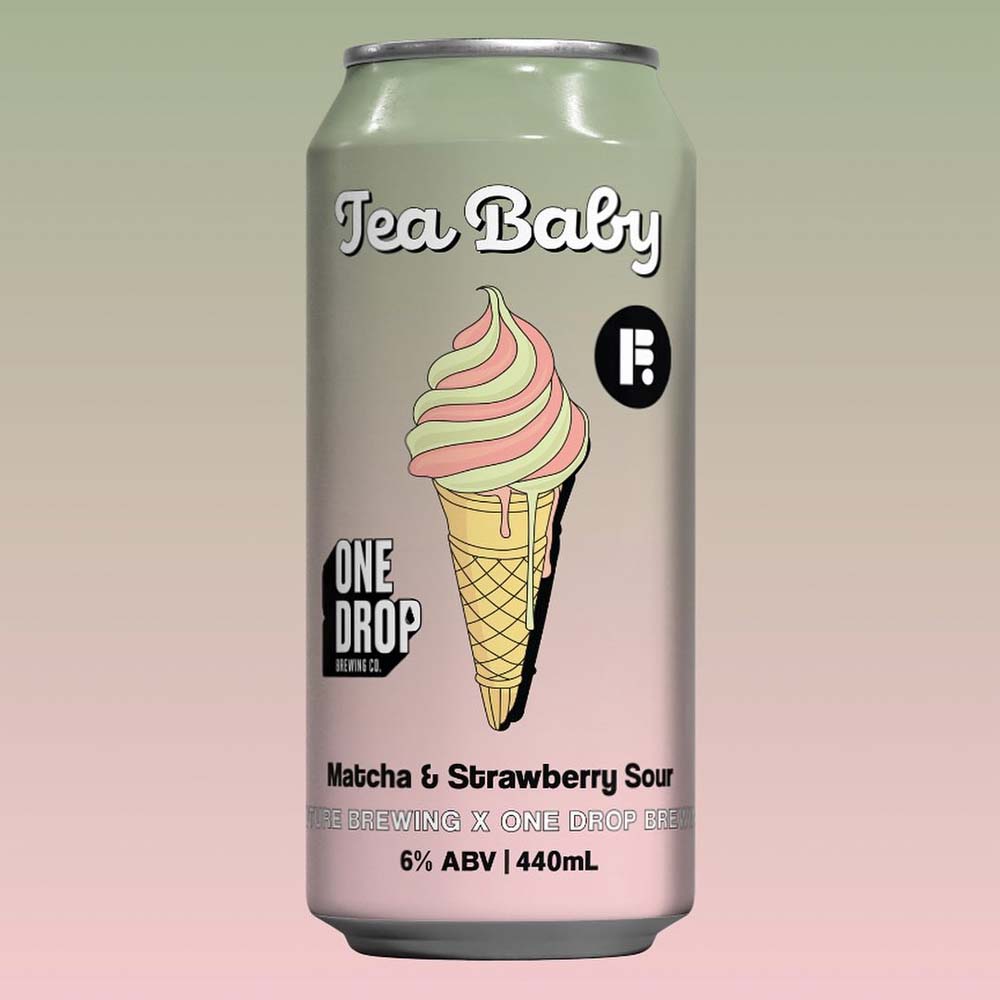 Future Brewing x One Drop - Tea baby Strawberry Matcha Sour