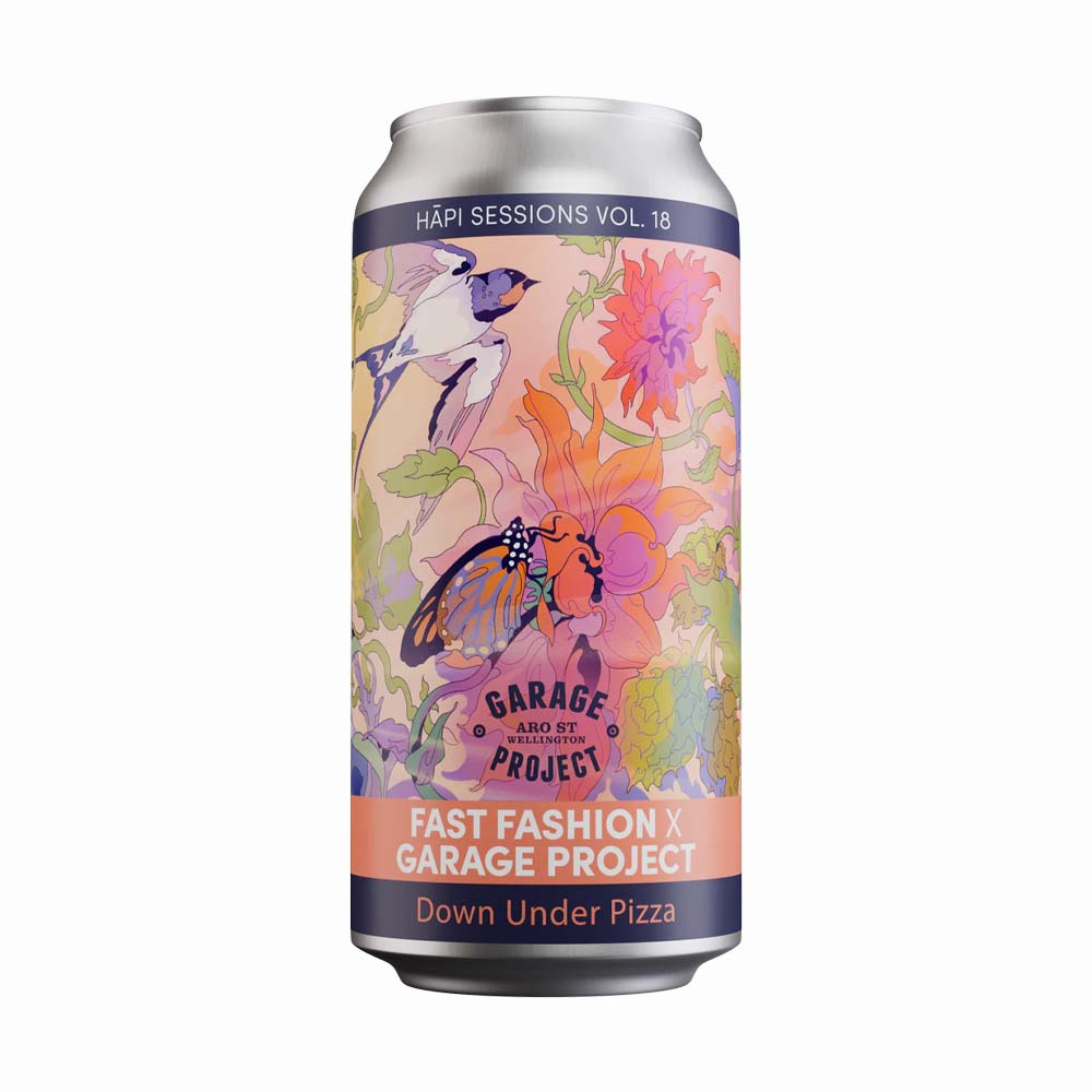 Garage Project x Fast Fashion - Hāpi Sessions: Down Under Pizza Hazy Double IPA