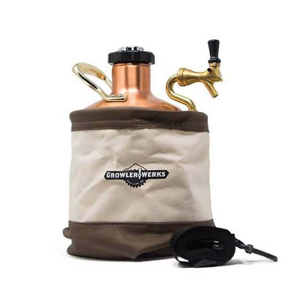 GrowlerWerks uKeg128 Khaki Carry Bag