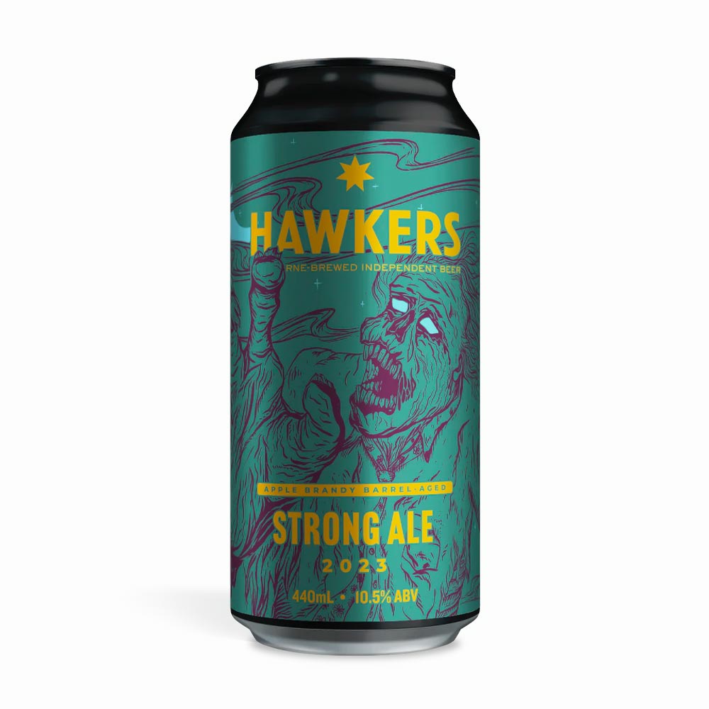 Hawkers Beer - Apple Brandy Bourbon Barrel Aged STRONG ALE 2023