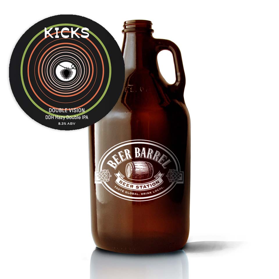 #9 Kicks Brewing - Double Vision Hazy Double IPA