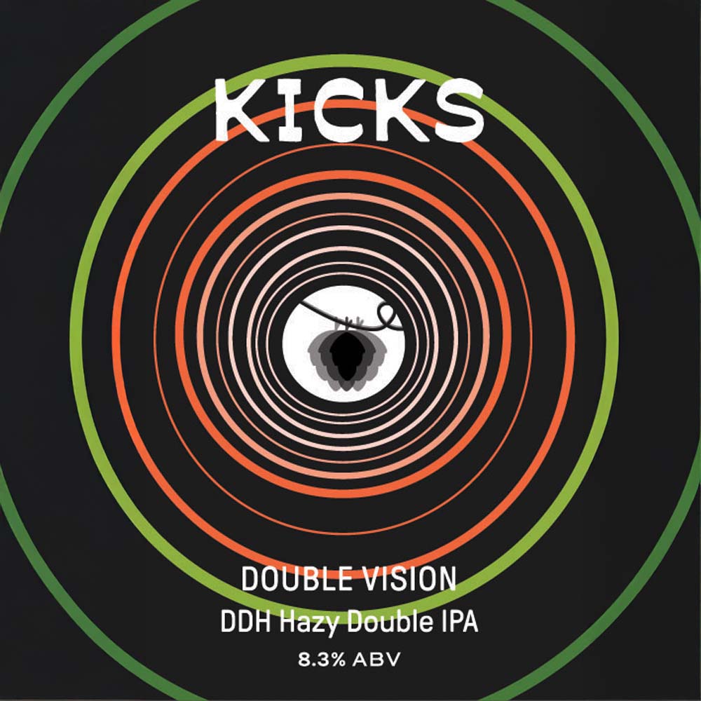 #9 Kicks Brewing - Double Vision Hazy Double IPA