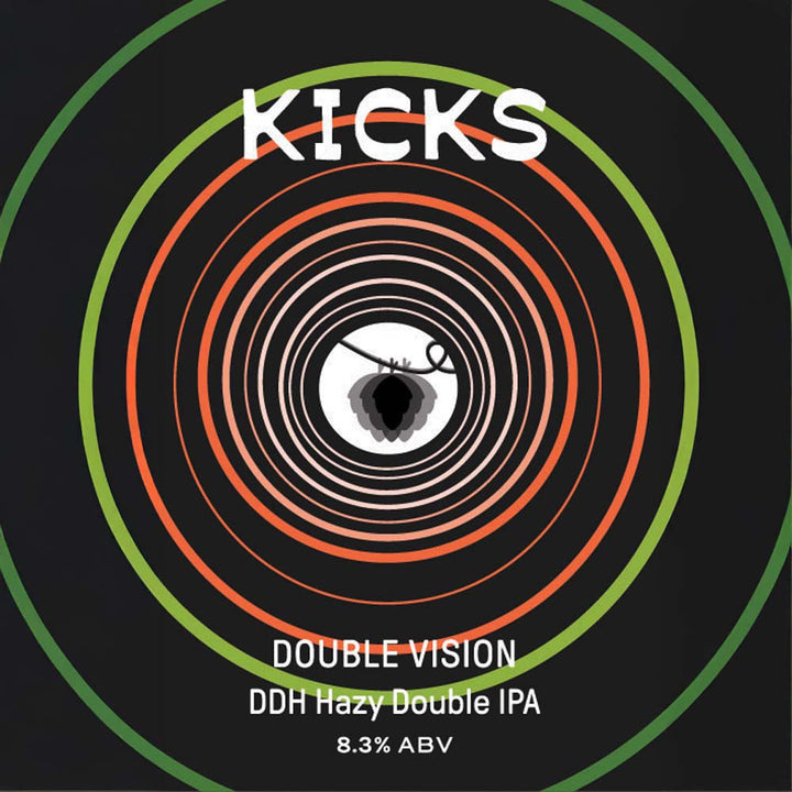 #9 Kicks Brewing - Double Vision Hazy Double IPA