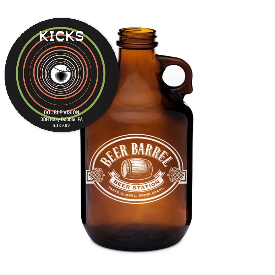 #9 Kicks Brewing - Double Vision Hazy Double IPA