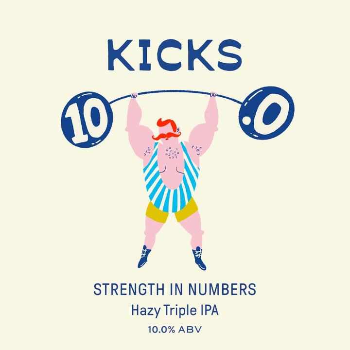#3 Kicks Brewing - Strength in Numbers Hazy Triple IPA