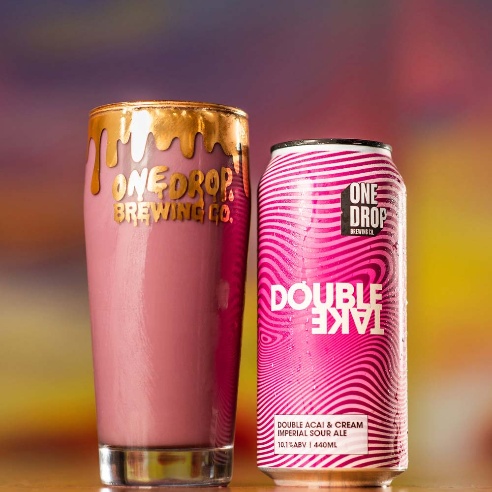 One Drop Brewing - Acai + Cream Double Take - Double Fruited Imperial Sour Ale