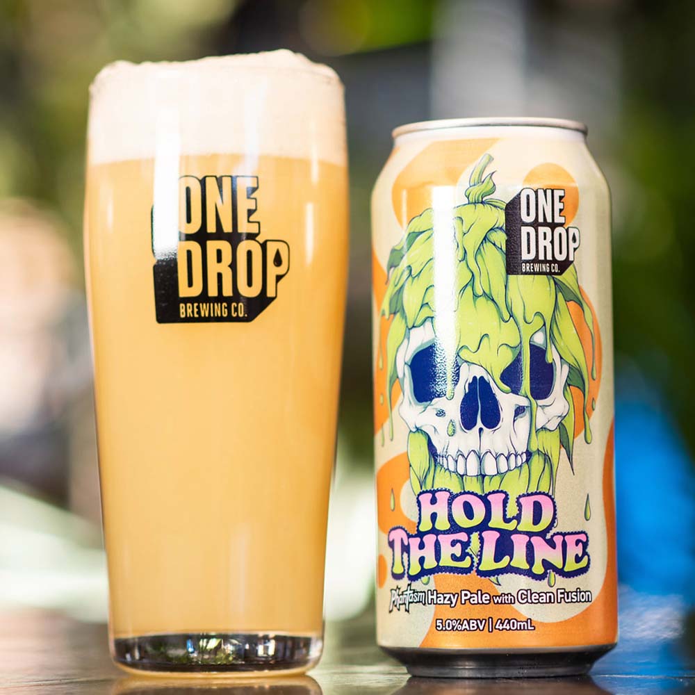 One Drop Brewing - Hold The Line - Phantasm Hazy Pale with Clean Fusion