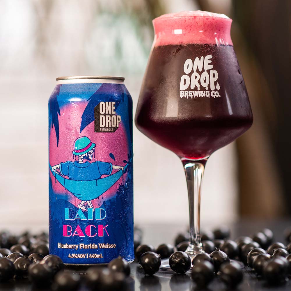 One Drop Brewing - Laid Back - Blueberry Florida Weisse