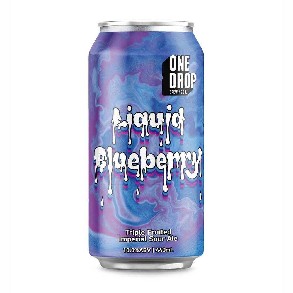 One Drop Brewing - Liquid Blueberry Triple Fruited Imperial Sour Ale