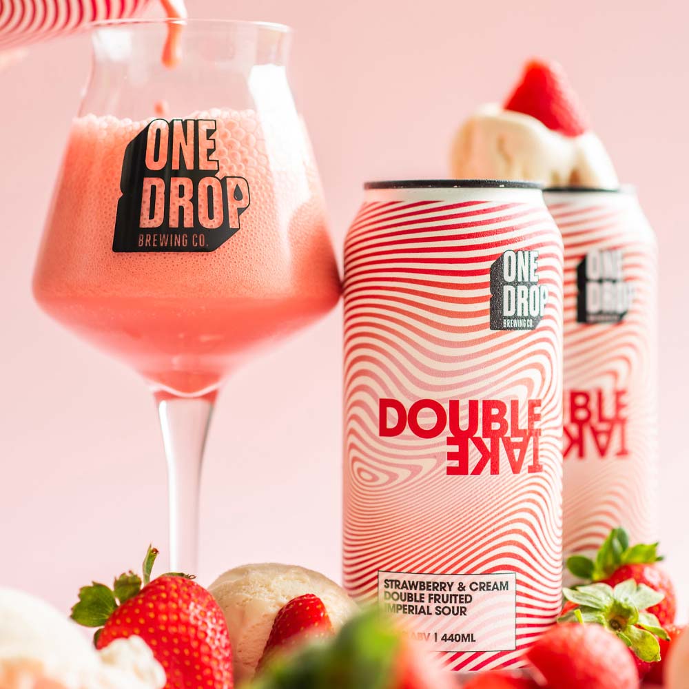 One Drop Brewing - Strawberry and Cream DoubleTake Sour