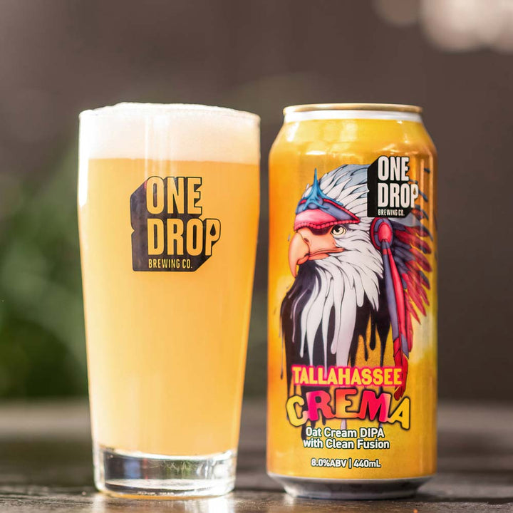 One Drop Brewing - Tallahassee Crema - Oat Cream Double IPA with Clean Fusion