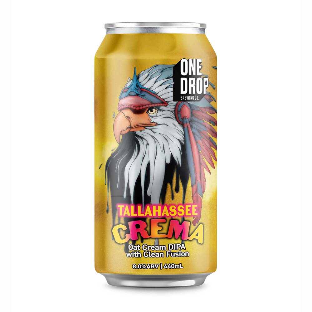 One Drop Brewing - Tallahassee Crema - Oat Cream Double IPA with Clean Fusion