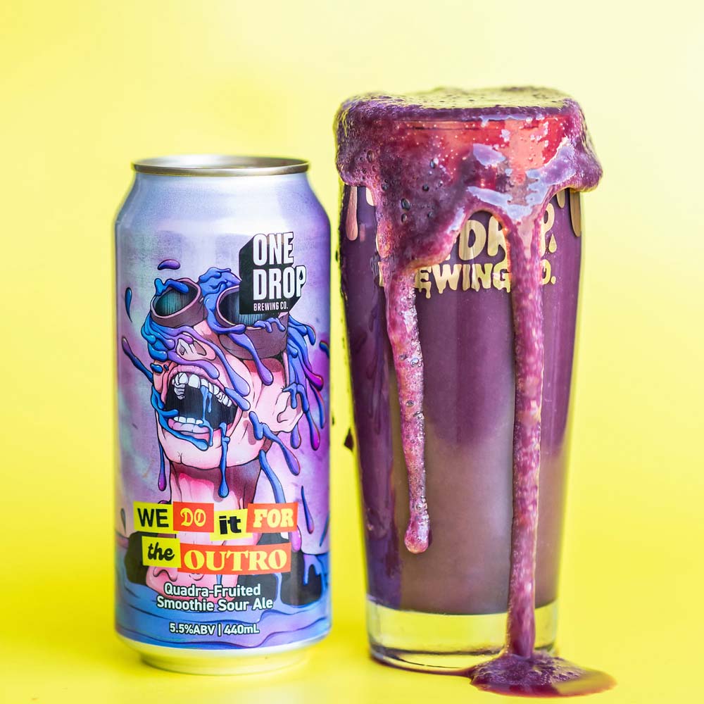One Drop Brewing - We Do It for the Outro Quadra Fruited Smoothie Sour