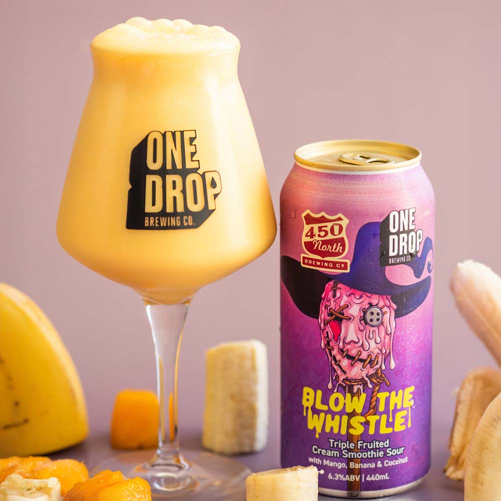 One Drop Brewing x 450 North Brewing - Blow the Whistle Triple Fruited Cream Smoothie Sour