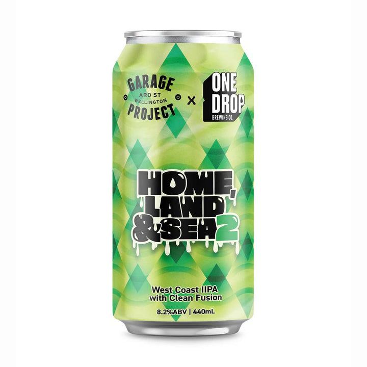 One Drop Brewing x Garage Project - Home, Land, & Sea 2 West Coast Double IPA with Clean Fusion