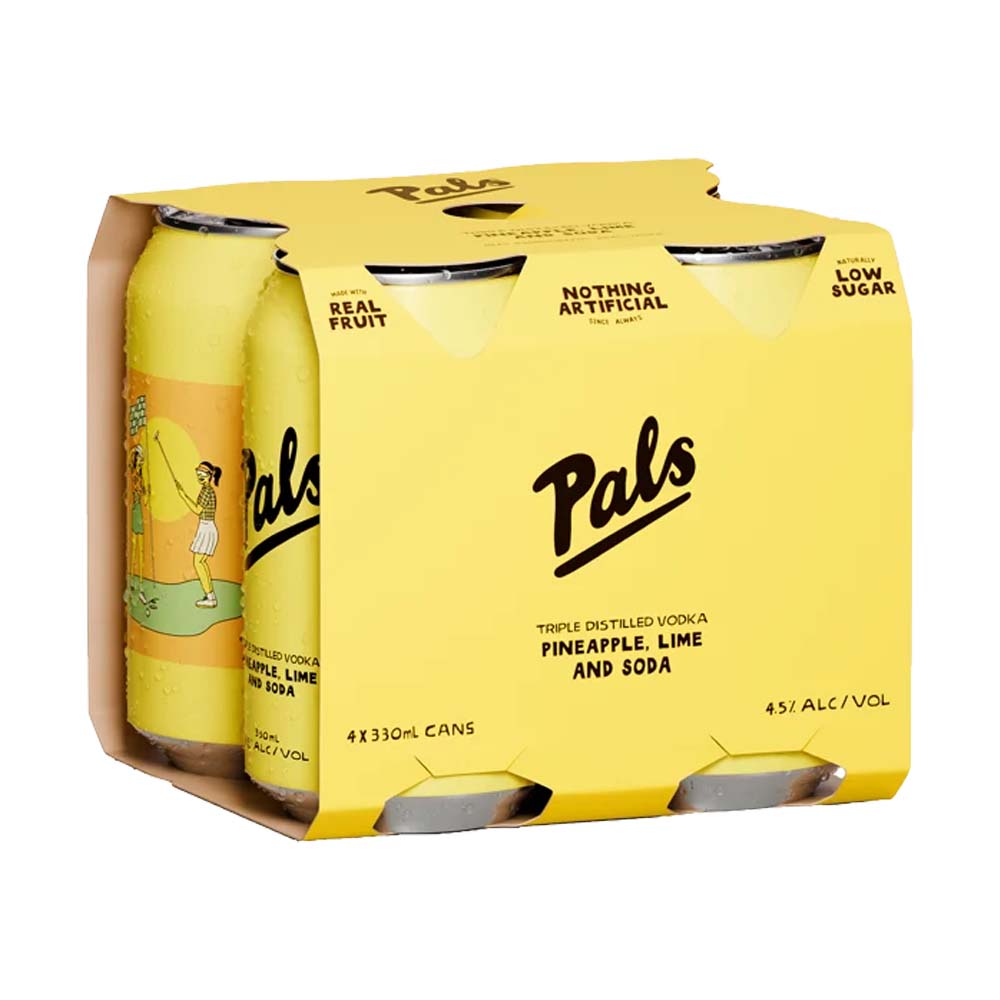 Pals - Vodka, Pineapple, Lime and Soda 4-PACK
