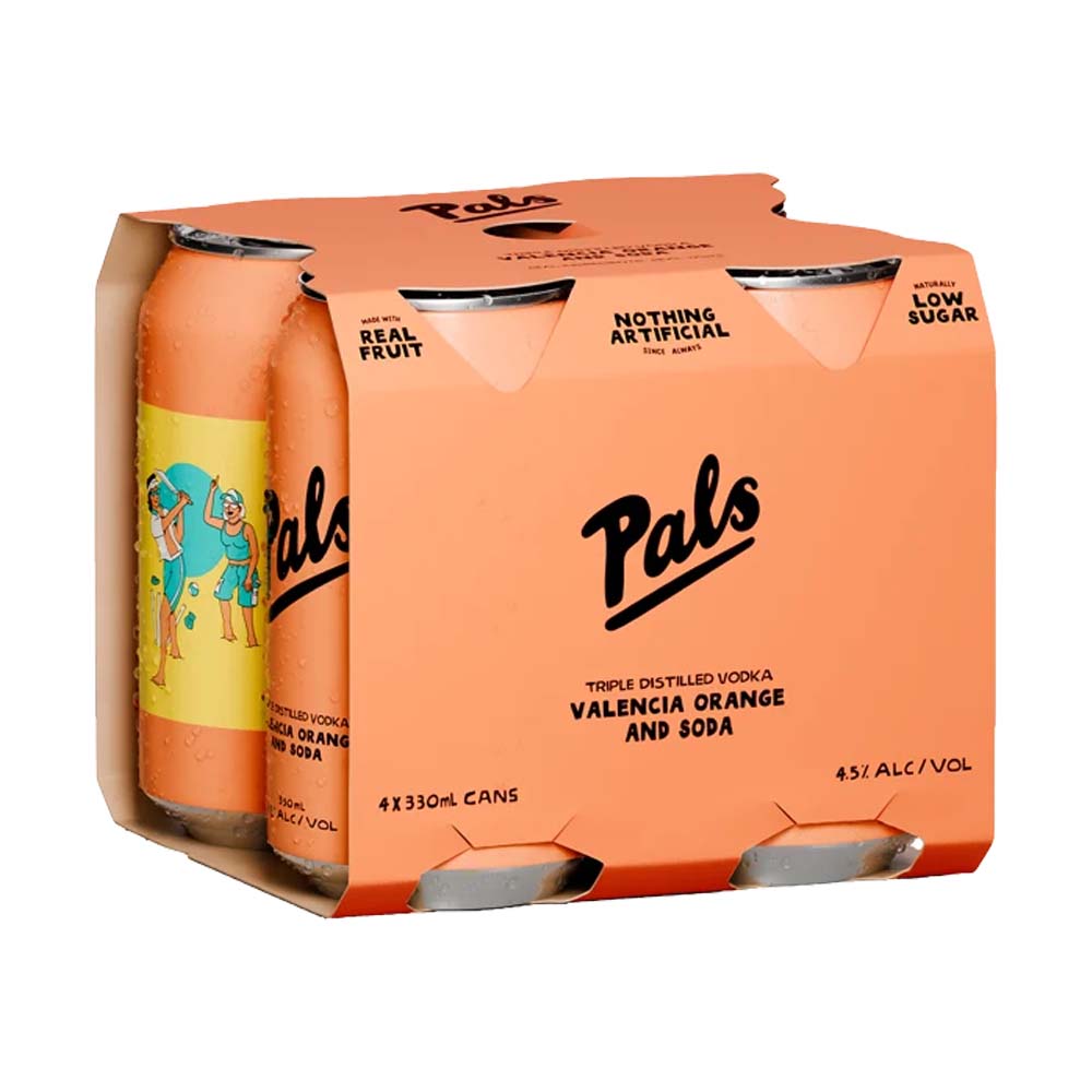 Pals - Vodka, Valencia Orange and Soda 4-PACK