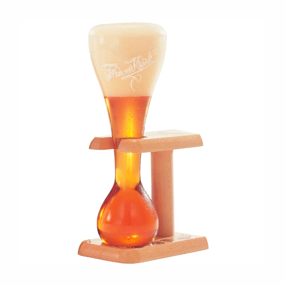 Pauwel Kwak Belgian Beer Glass with Wooden Stand 350ml