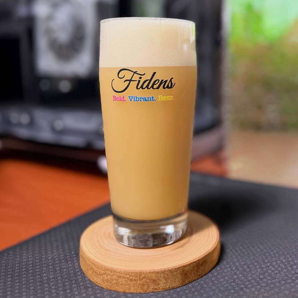Fidens AXE two sided printed glass 330ml