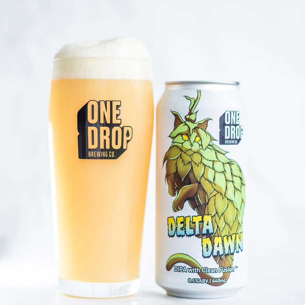 One Drop Brewing - Delta Dawn - Hazy Double IPA with Clean Fusion