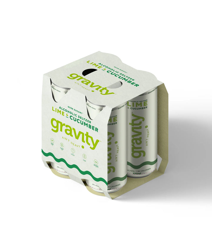 Gravity - Lime & Cucumber Seltzer 4-PACK