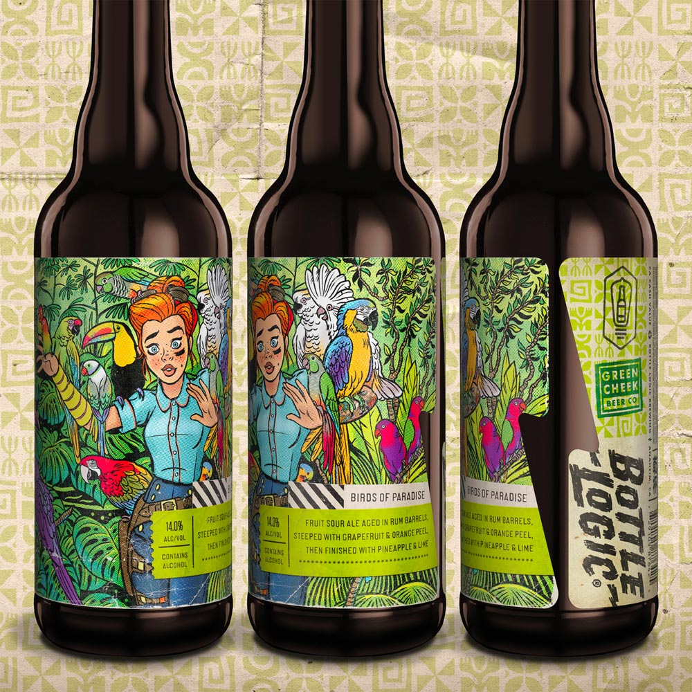 Bottle Logic x Green Cheek - Birds of Paradise (2022) Rum Barrel-Aged Fruit Sour